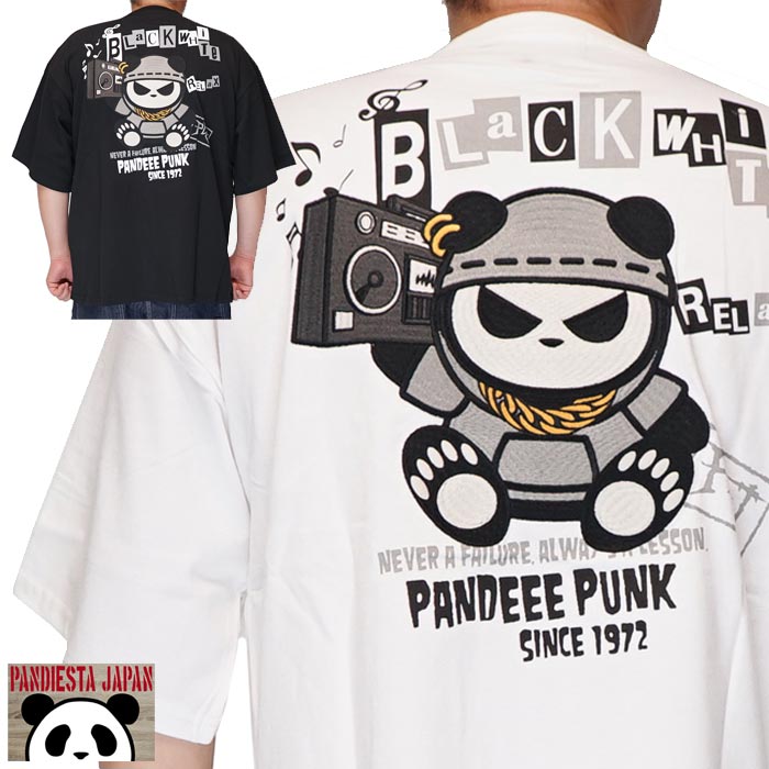 パンディエスタ PANDIESTA Tシャツ 半袖 パンダ メンズ ラインストーン