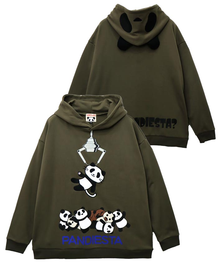 パンディエスタ PANDIESTA ビッグサイズ パーカー メンズ パンダ