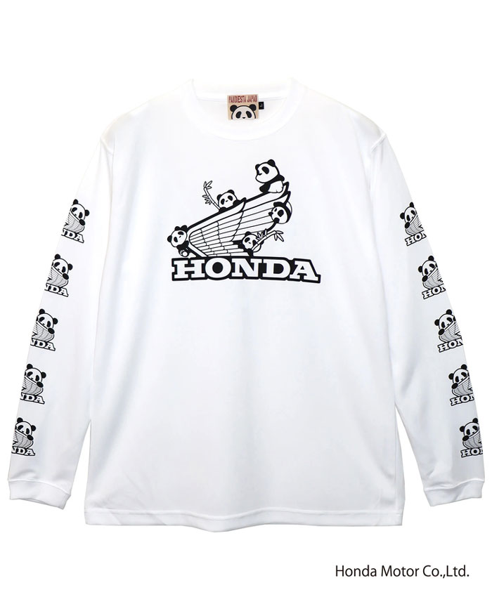 ホンダ Honda パンディエスタ PANDIESTA コラボ ロング Tシャツ パンダ