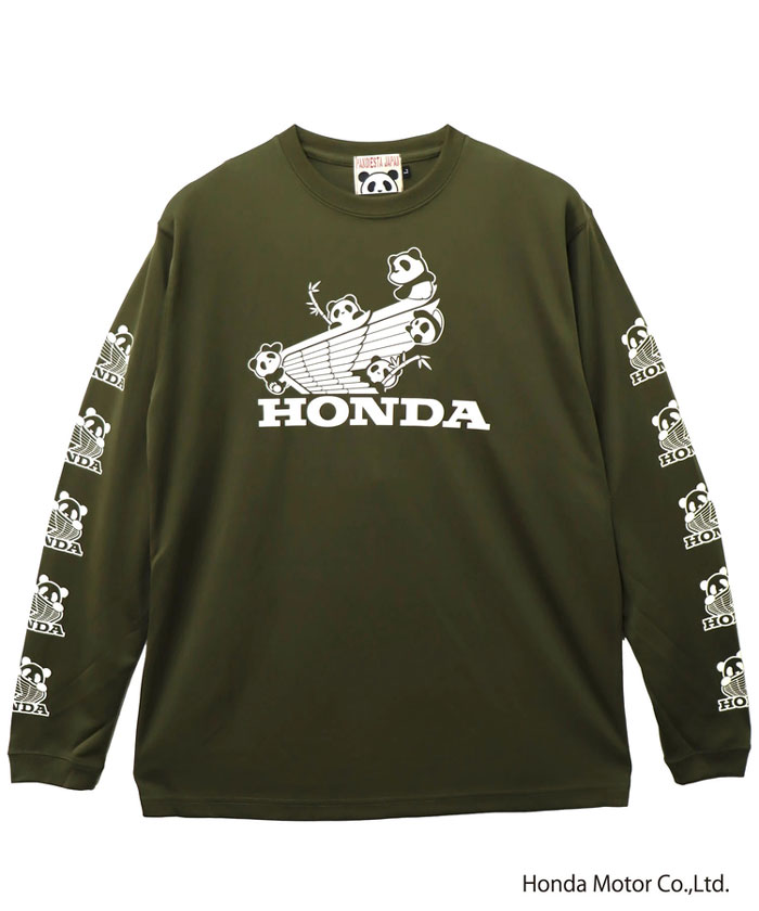 ホンダ Honda パンディエスタ PANDIESTA コラボ ロング Tシャツ パンダ