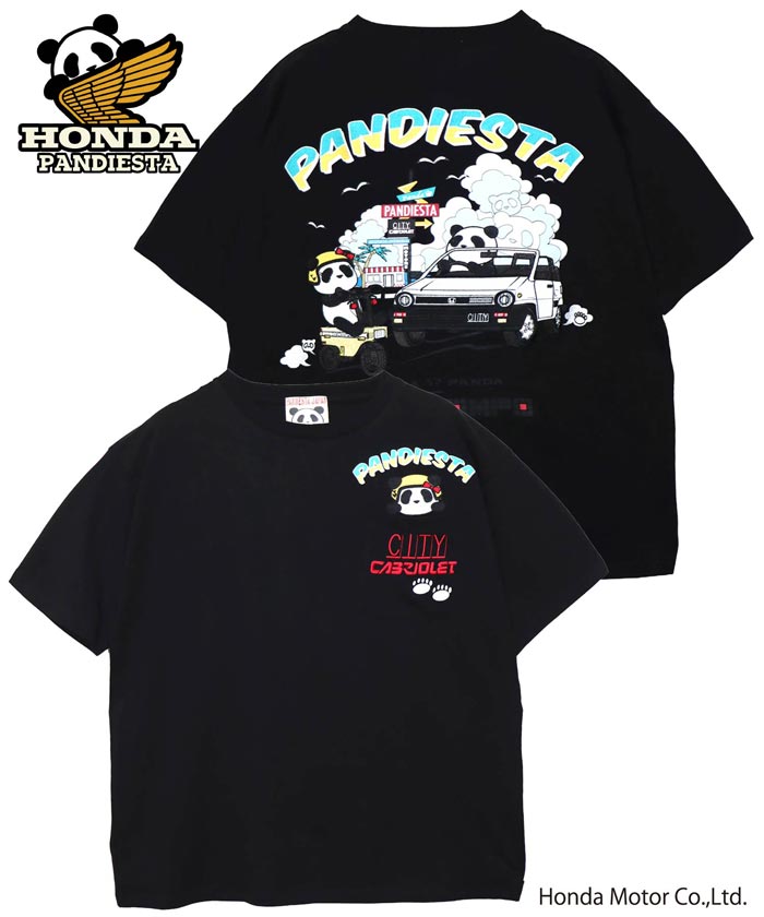 ホンダ Honda パンディエスタ PANDIESTA コラボ Tシャツ パンダ