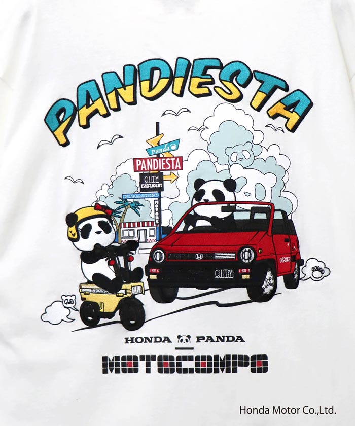 ホンダ Honda パンディエスタ PANDIESTA コラボ Tシャツ パンダ