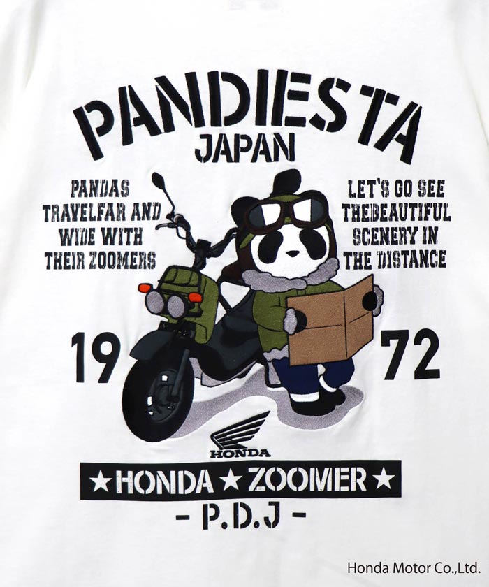 パンダ ホンダ Honda パンディエスタ PANDIESTA コラボ Tシャツ パンダ