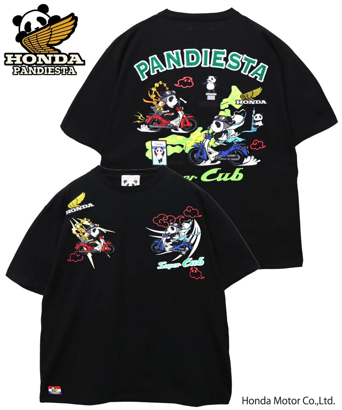 ホンダ Honda パンディエスタ PANDIESTA コラボ Tシャツ パンダ 風雷神
