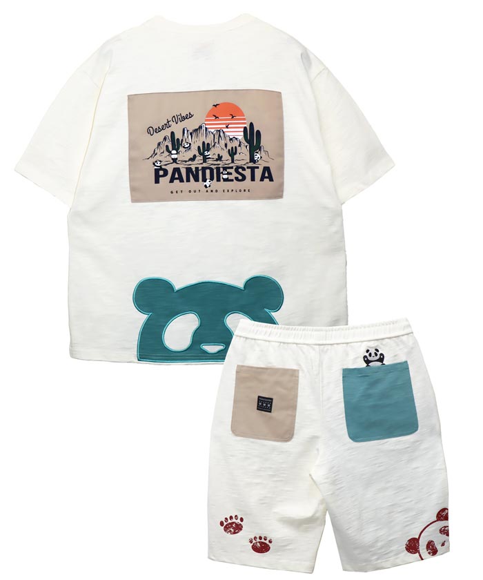 セット Tシャツ&ショーツ パンディエスタ PANDIESTA カンガルーポケット Tシャツ