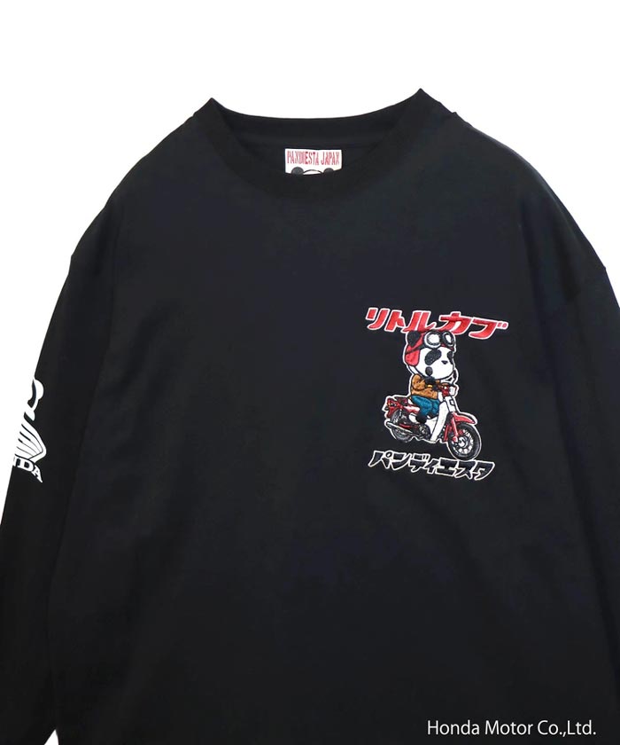ホンダ Honda パンディエスタ PANDIESTA コラボ ロング Tシャツ パンダ