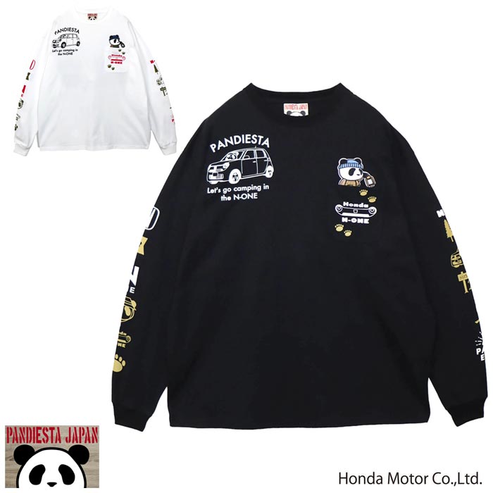ホンダ Honda パンディエスタ PANDIESTA コラボ ロング Tシャツ パンダ
