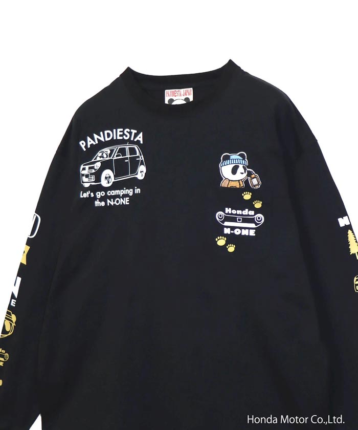 ホンダ Honda パンディエスタ PANDIESTA コラボ ロング Tシャツ パンダ
