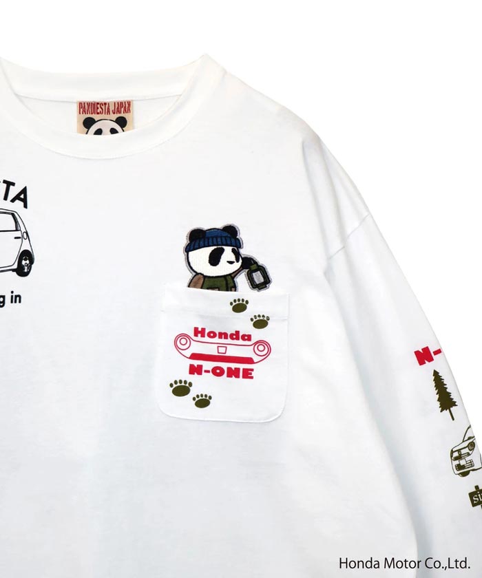 ホンダ Honda パンディエスタ PANDIESTA コラボ ロング Tシャツ パンダ