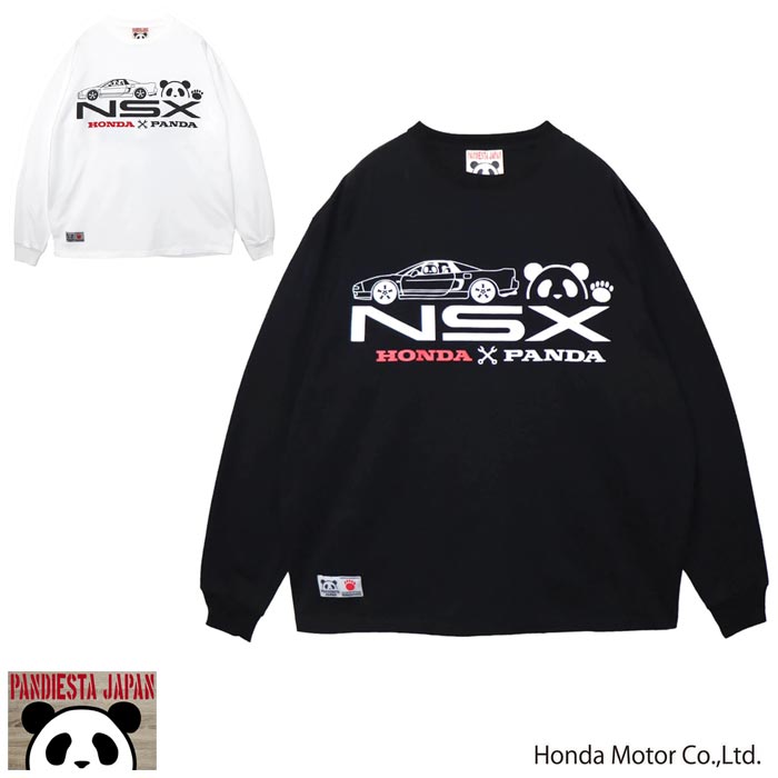 ホンダ Honda パンディエスタ PANDIESTA コラボ ロング Tシャツ パンダ