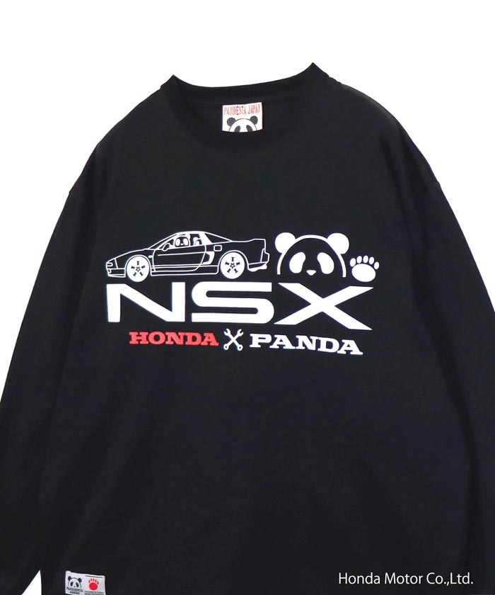 ホンダ Honda パンディエスタ PANDIESTA コラボ ロング Tシャツ パンダ