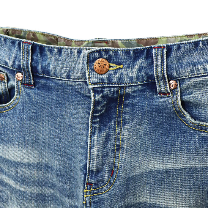 パンディエスタ PANDIESTA ジーンズ パンダ デニム 熊猫謹製 刺繍 和柄