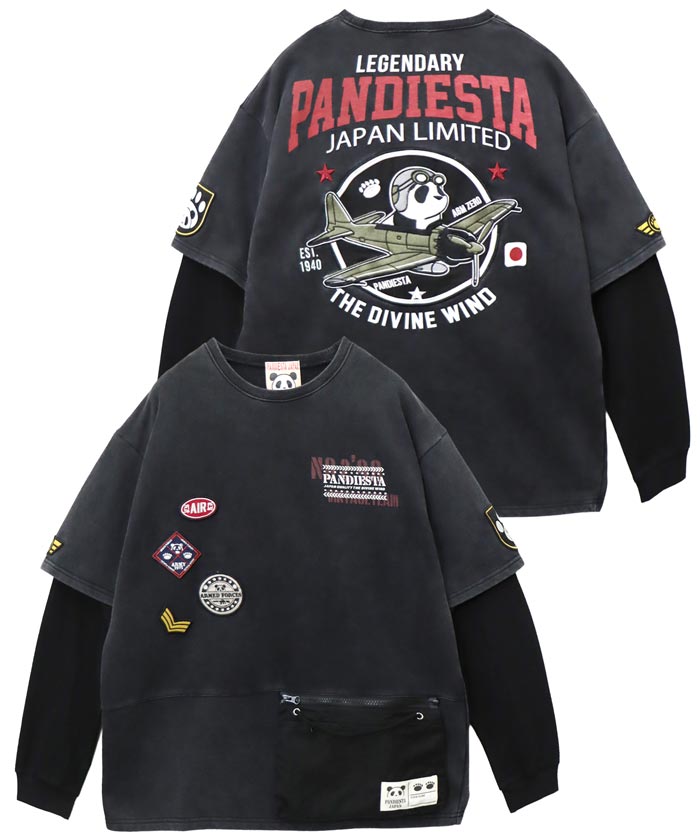 PANDIESTA パンディエスタ サコッシュ ミリタリー フェイクレイヤード