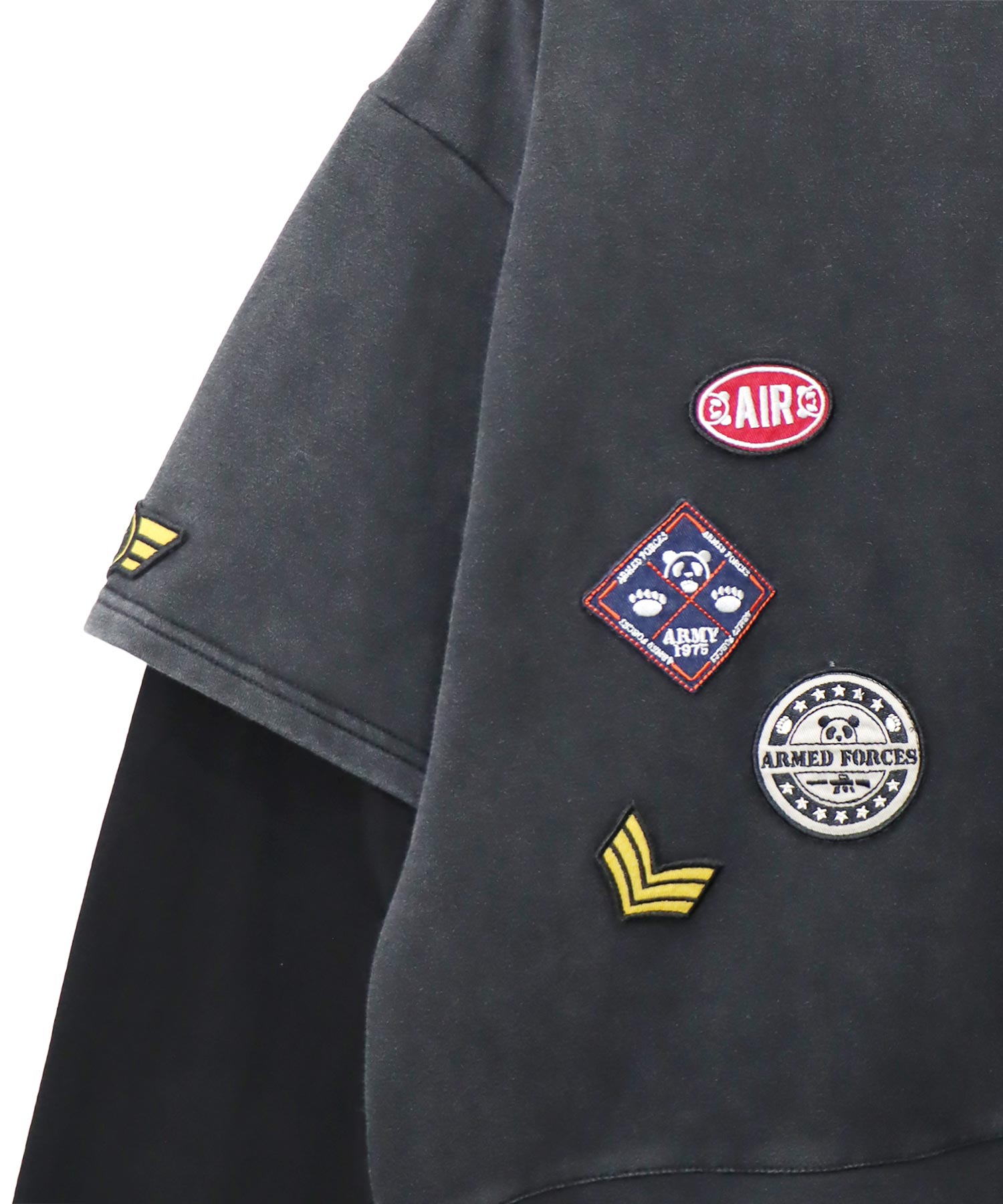 PANDIESTA パンディエスタ サコッシュ ミリタリー フェイクレイヤード Tシャツ 和柄 595953 送料無料 PANDIESTA パンディエスタ サコッシュ ミリタリー フェイクレイヤード