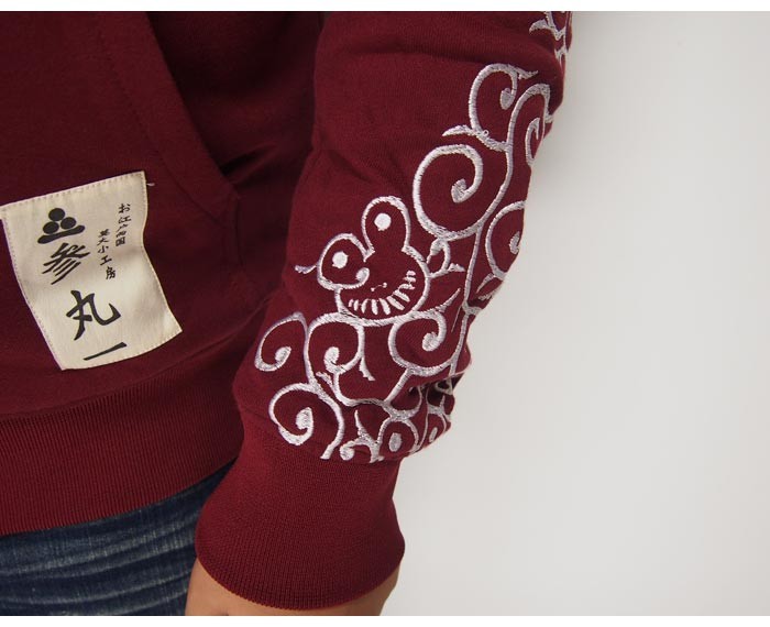 参丸一[サンマルイチ] 寒椿x蛙 和柄パーカー/1053717/送料無料 参丸一[サンマルイチ] 寒椿x蛙 和柄パーカー/1053717/送料無料