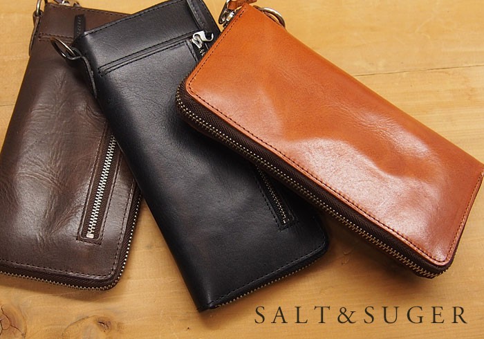 ソルトアンドシュガー ラウンドファスナー 長財布/ウォッシャブル