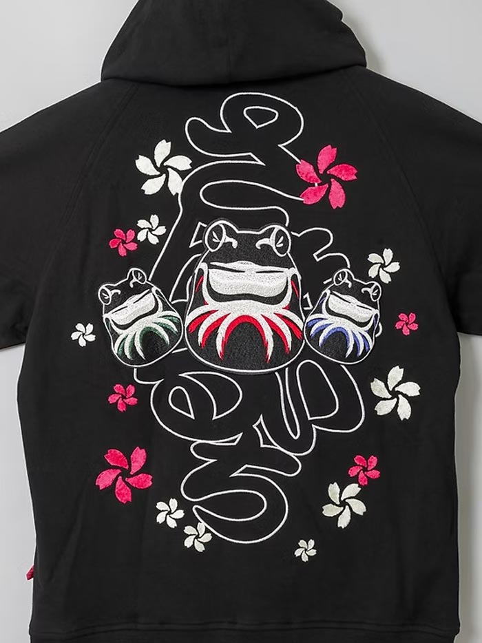 参丸一 サンマルイチ 和柄 パーカー メンズ カエル だるま蛙 SM-30808