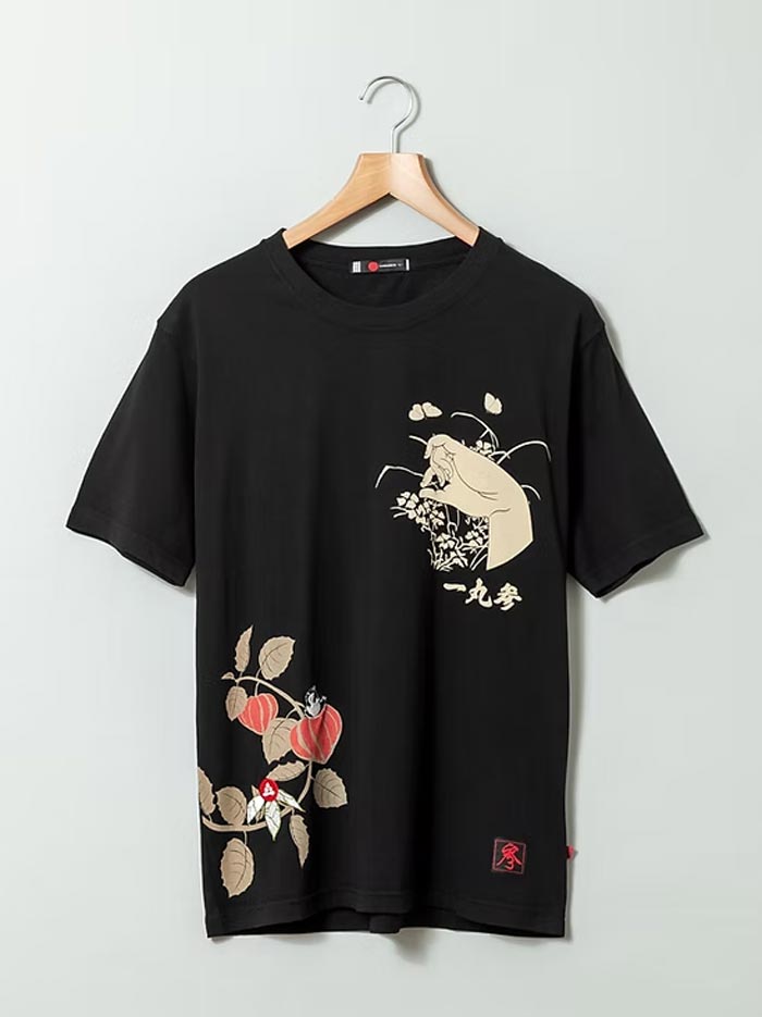 Ozz レースアップ 和柄 Tシャツ 参丸一 サンマルイチ 和柄 Tシャツ 半袖 メンズ 縁故会 蛙 カエル SM