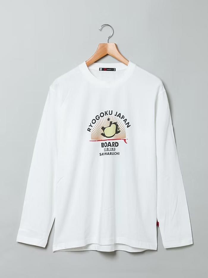 参丸一 サンマルイチ 和柄 ロング Tシャツ 長袖 メンズ ロンT ボード 
