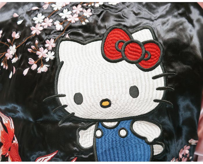 Sanrio サンリオ クロミちゃん ハローキティ 和柄 スカジャン