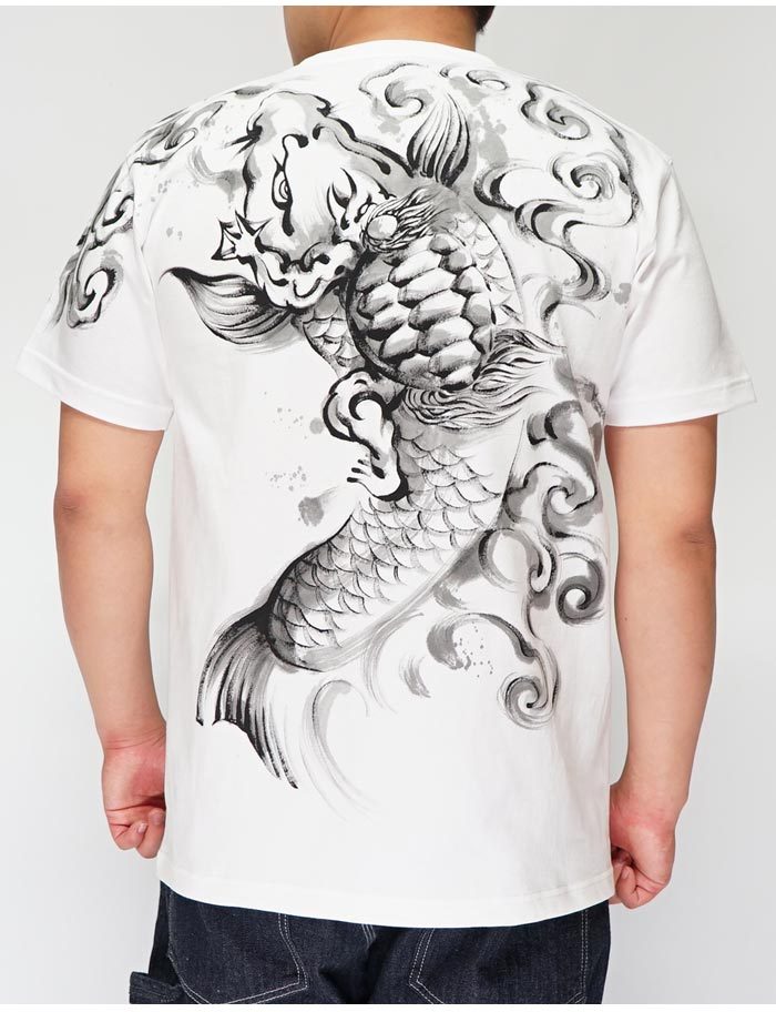 羽水 うすい 和柄 Tシャツ 手描き メンズ 河童 半袖 21ka
