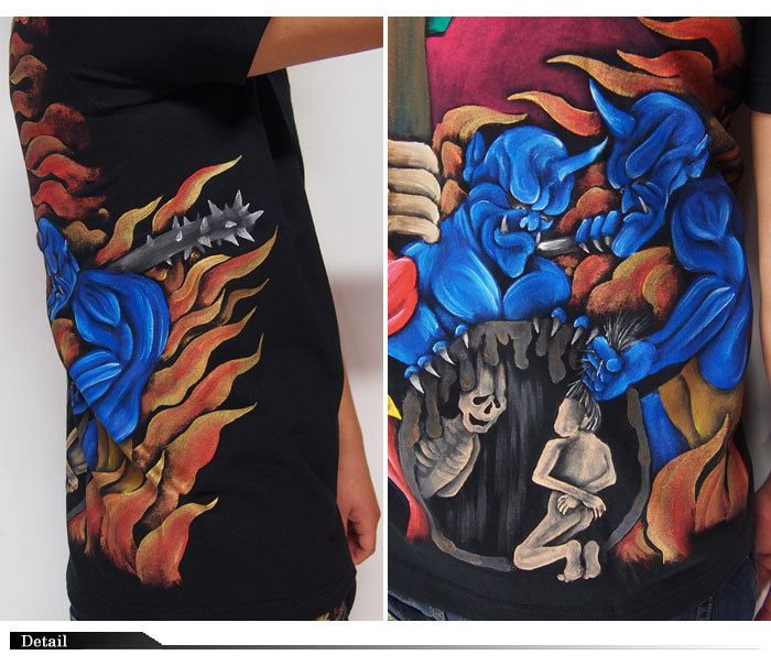 羽吹[うすい] 閻魔大王 手描き 和柄Tシャツ : ジーンズプラザ摩耶葛西