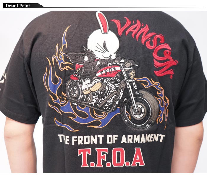 VANSON バンソン クローズ メンズ デスラビット Tシャツ 半袖 T.F.O.A