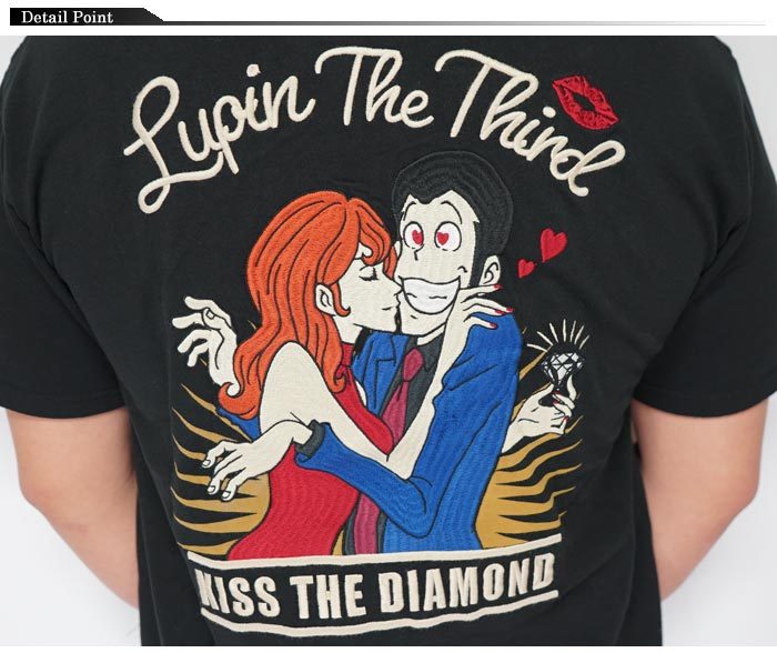 VANSON（バンソン） ルパン三世 Tシャツ 半袖 メンズ ルパンと不二子
