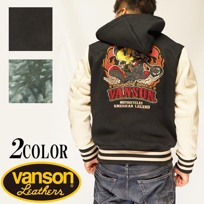 VANSON[バンソン]×ルーニーテューンズ ボンディング スタジャンジャケット VANSON[バンソン] ×ルーニーテューンズ ボンディング スタジャン