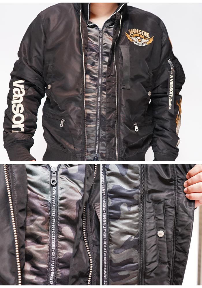 バンソン VANSON MA-1 フライト ジャケット アウター メンズ