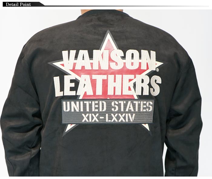 VANSON バンソン トレーナー メンズ ワンスター 刺繍 ロゴ 起毛プレーティング NVLT-2515 送料無料 VANSON バンソン トレーナー メンズ ワンスター 刺繍 ロゴ 起毛プレー