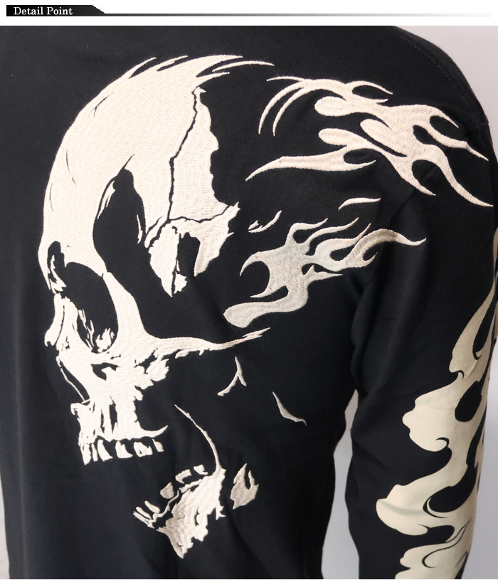 VANSON バンソン ロング Tシャツ メンズ ロンT スカル NVLT-2613 送料