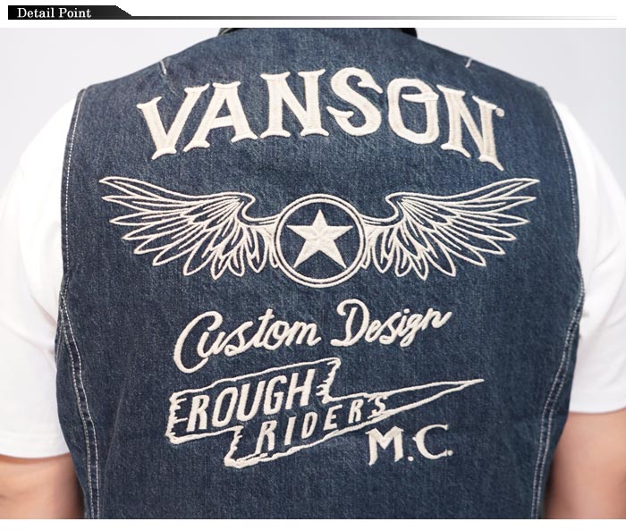 VANSON バンソン ベスト バイカー メンズ トップス ワンスター