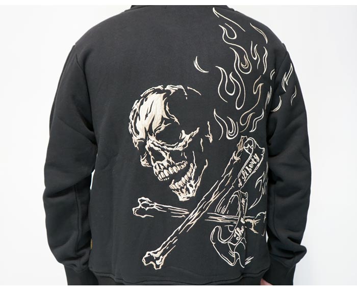 VANSON バンソン パーカー メンズ スウェット スカル NVSZ-2601 送料