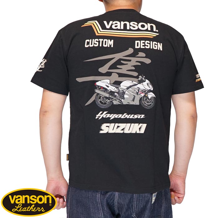 サリバン様限定 VANSON バンソン スズキ SUZUKI コラボ Tシャツ 半袖 メンズ 隼