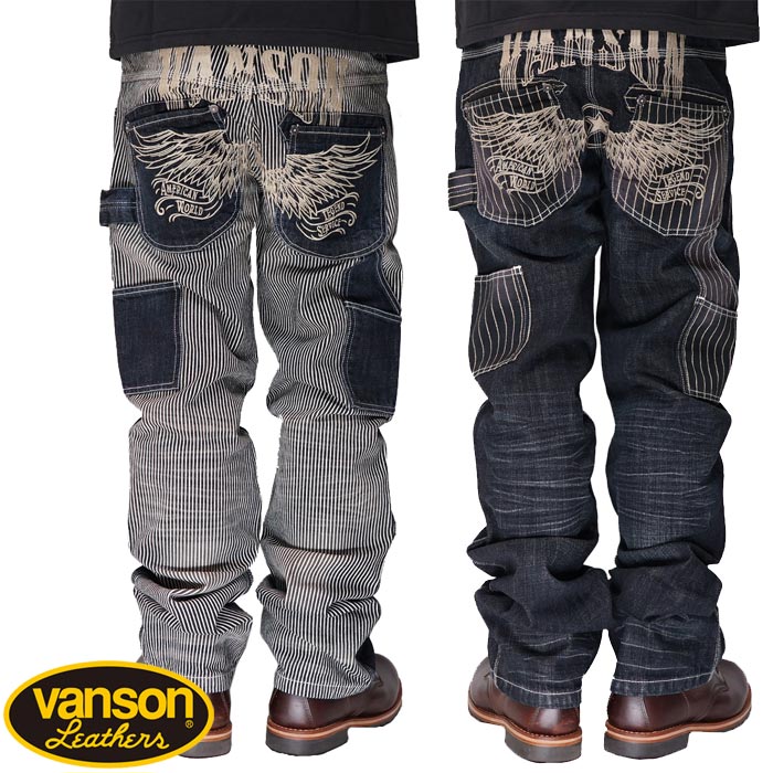 バンソン VANSON ジーンズ デニム メンズ ペインターパンツ フライングスター スターウイング SP-P-34｜mayakasai