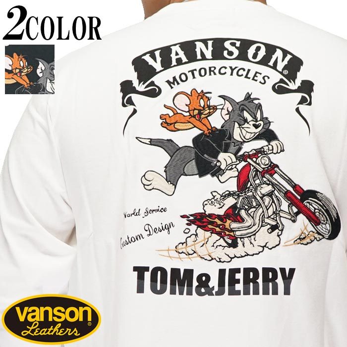 VANSON バンソン トムとジェリー コラボ ロング Tシャツ ロンT 長袖