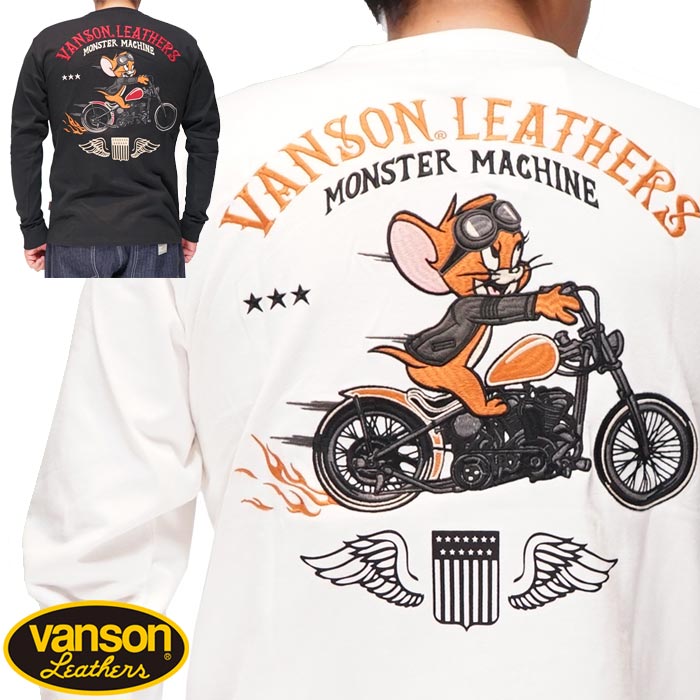 VANSON バンソン ルーニーテューンズ コラボ トムとジェリー ロング Tシャツ メンズ TJV 2329 送料無料 :13275 tjv2329:ジーンズプラザ摩耶葛西店