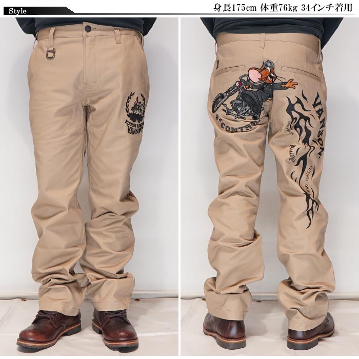 VANSON バンソン トムとジェリー コラボ パンツ メンズ ボトム TJV