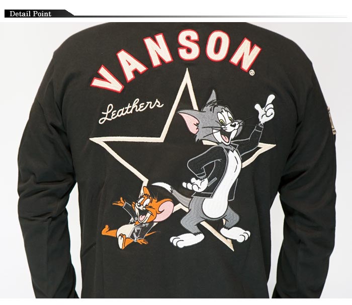 VANSON バンソン トムとジェリー コラボ ロング Tシャツ メンズ TJV