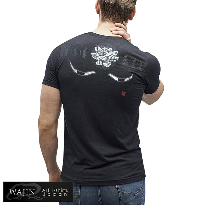 Wajin[工房倭人] 和柄 Tシャツ 半袖 メンズ 日本製 仏眼 クリック