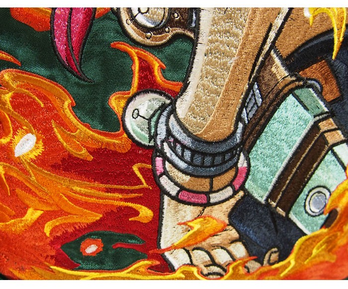 海賊ワンピース[ONEPIECE] 火拳のエース リバーシブルスカジャン/OPSJ