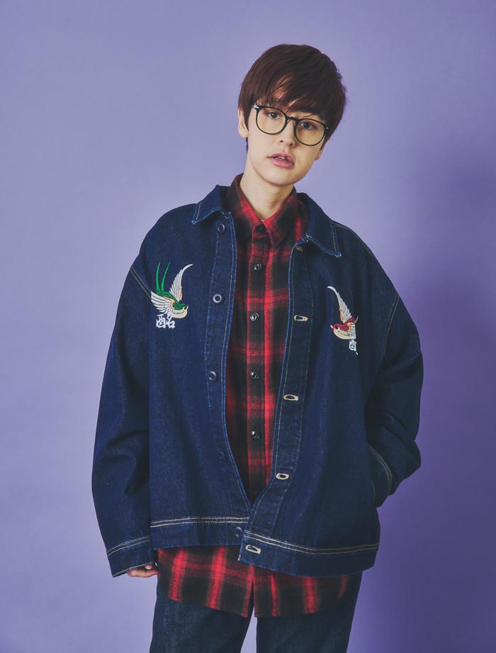 YOIDORE ヨイドレ ジャケット チベタン タイガー デニムジャケット