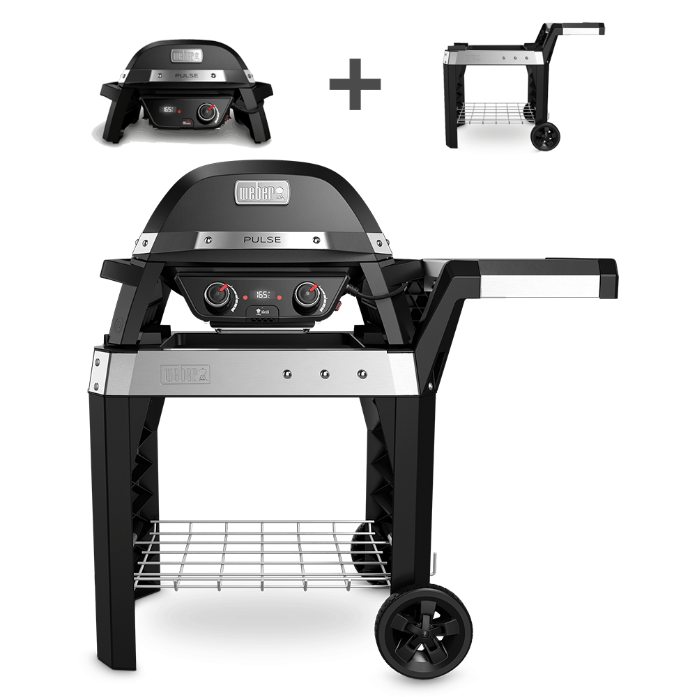 バーベキュー・調理用品 Weber Pulse 1000 Cart set WEBER（ウェーバー） お得セット Weber Pulse 1000 電気グリルと専用
