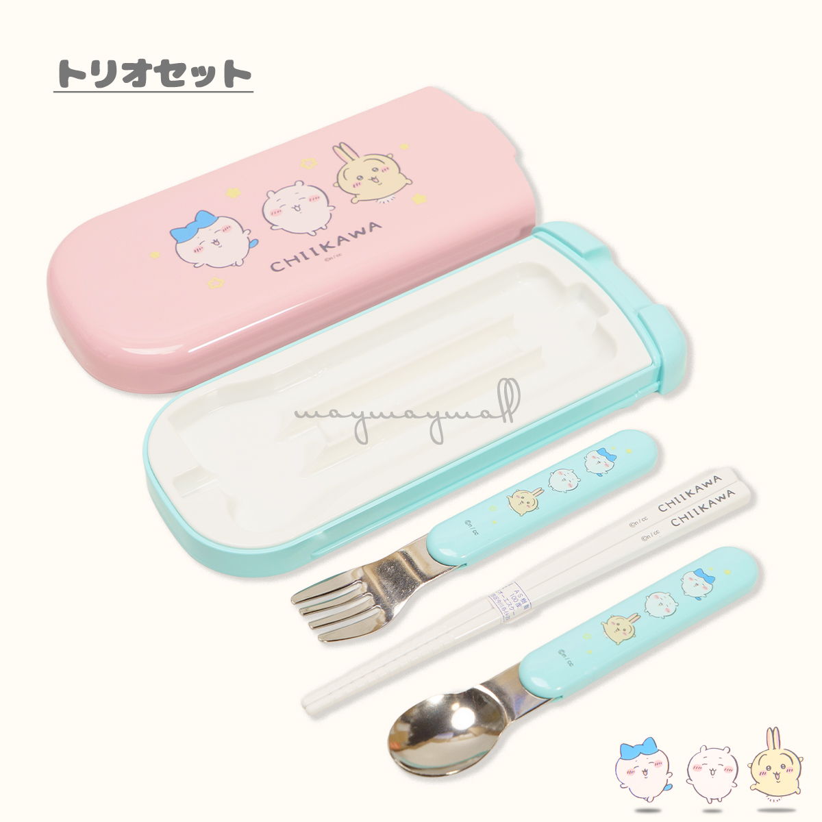 OSK（オーエスケー） ちいかわ 単品 新作 弁当箱 箸 弁当用箸 トリオ