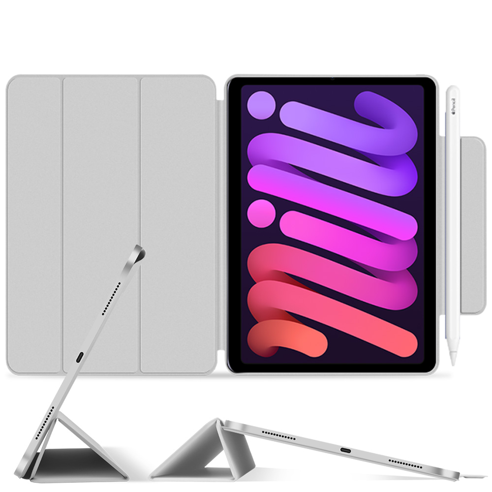 BLIXIA Apple iPad mini 6 ケース 8.3インチ 第6世代 2021 自動ペアリング充電 マグネット吸着 PUレザー  スタンド機能 ペンホルダー 軽量 オートスリープ