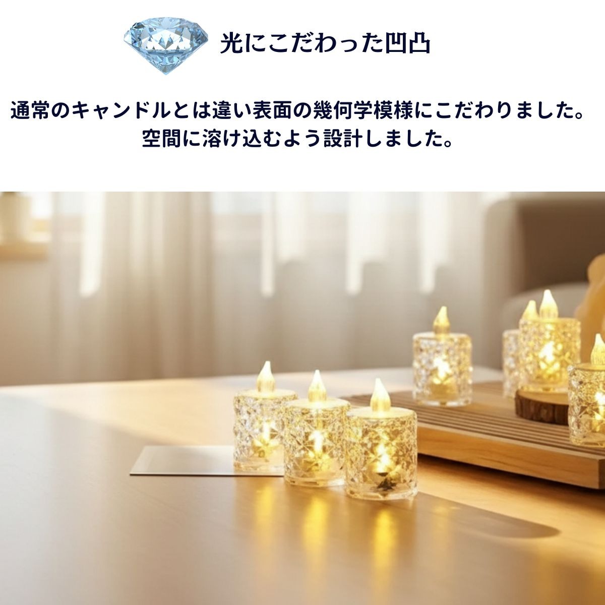 LEDキャンドル クリスマス 3個セット ティーキャンドル 電池式 ライト