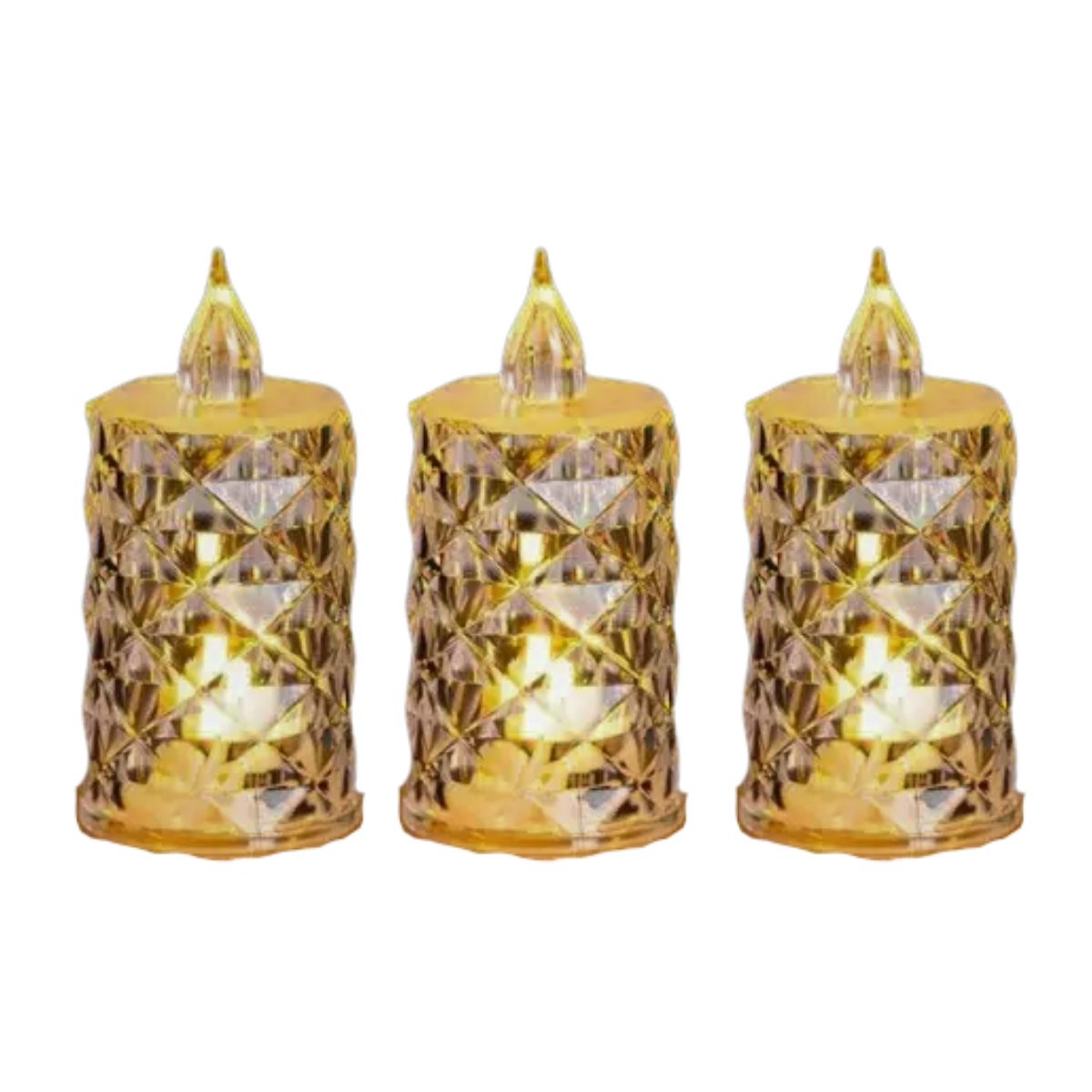 LEDキャンドル クリスマス 3個セット ティーキャンドル 電池式 ライト