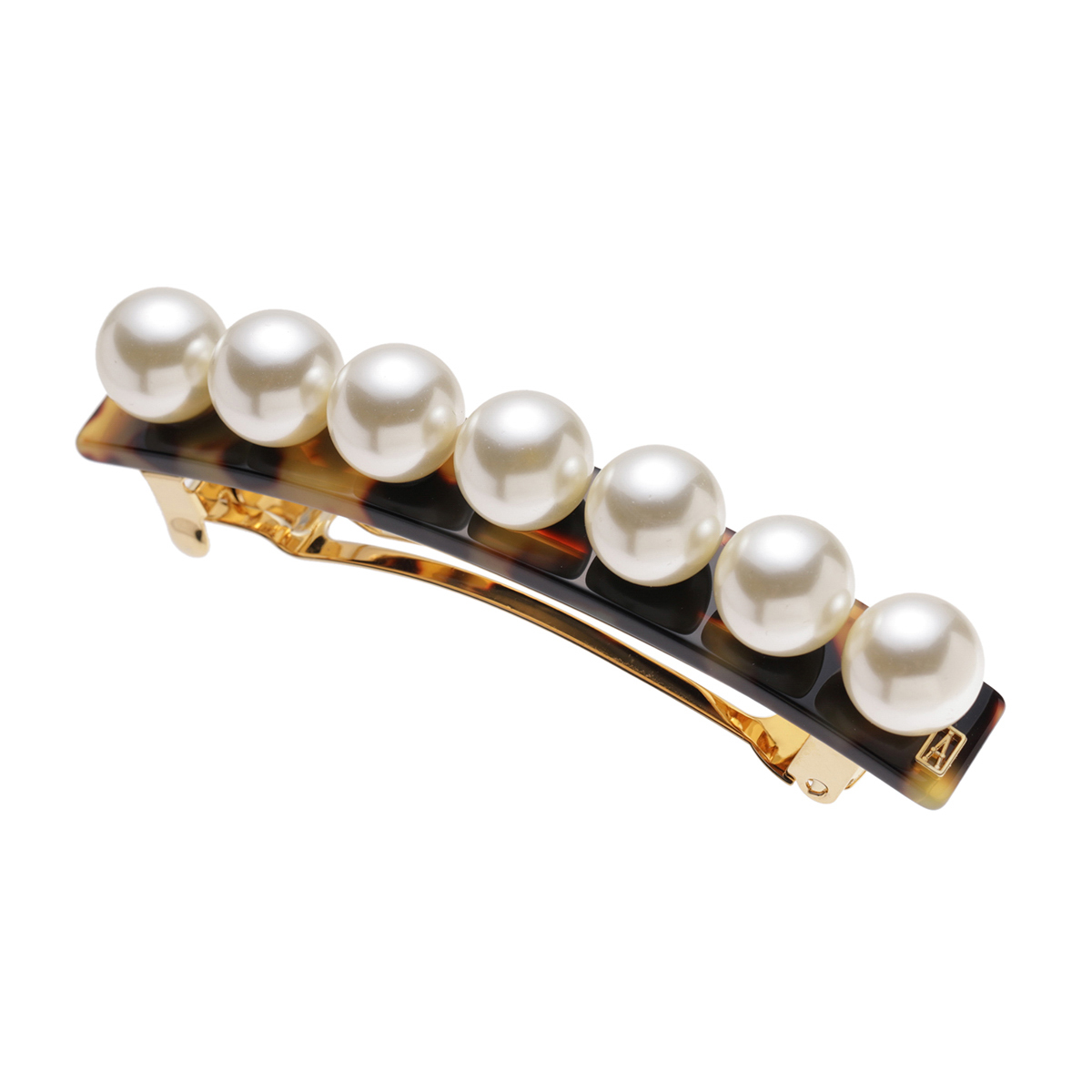 アレクサンドルドゥパリ ALEXANDRE DE PARIS バレッタ TIMELESS BARRETTE AUTO 8CM PERLEE レディース aa8-16919-03-wの画像