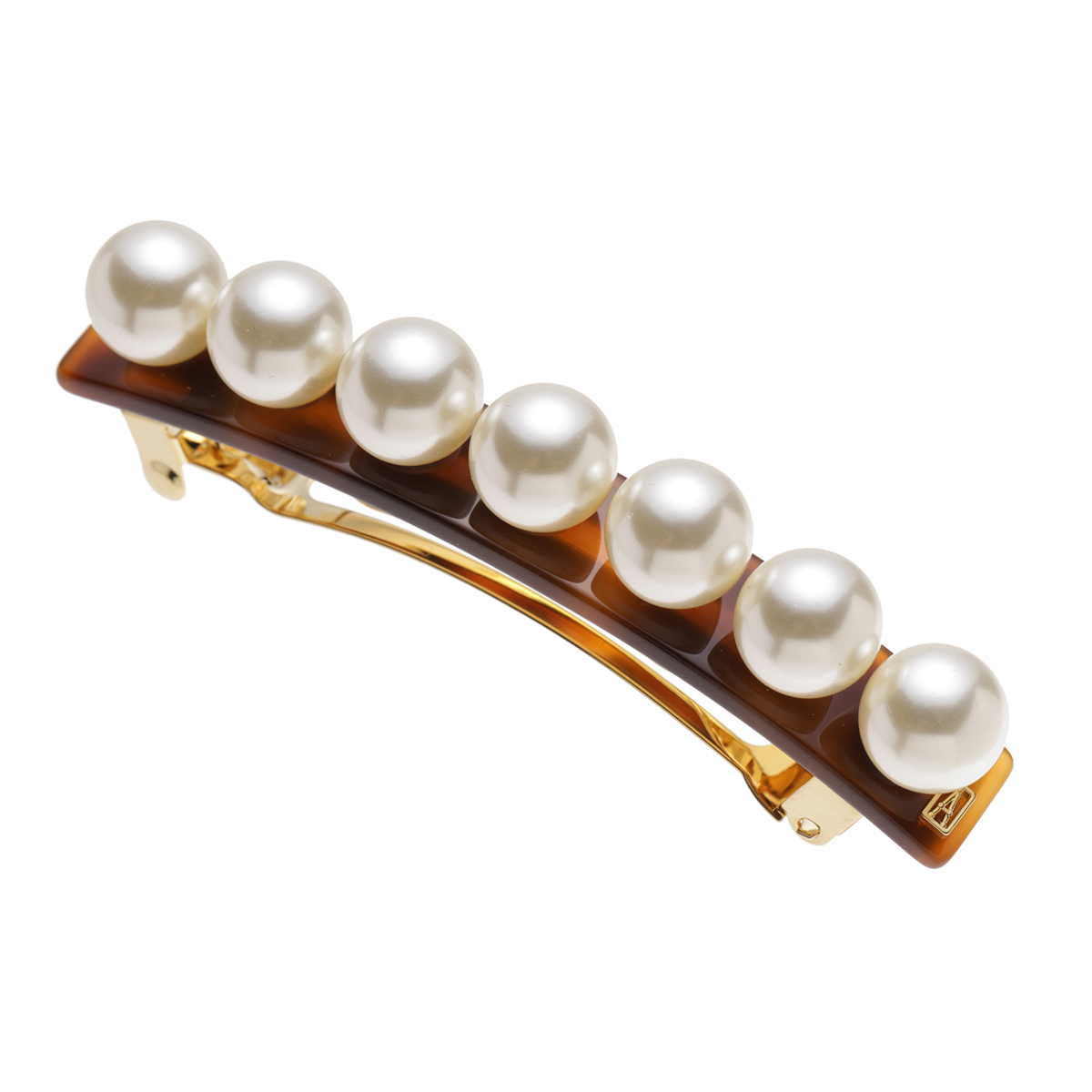 アレクサンドルドゥパリ ALEXANDRE DE PARIS バレッタ TIMELESS BARRETTE AUTO 8CM PERLEE レディース aa8-16919-03-wの画像